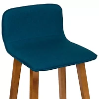 Corliving Bennett 2-pc. Counter Height Upholstered Bar Stool