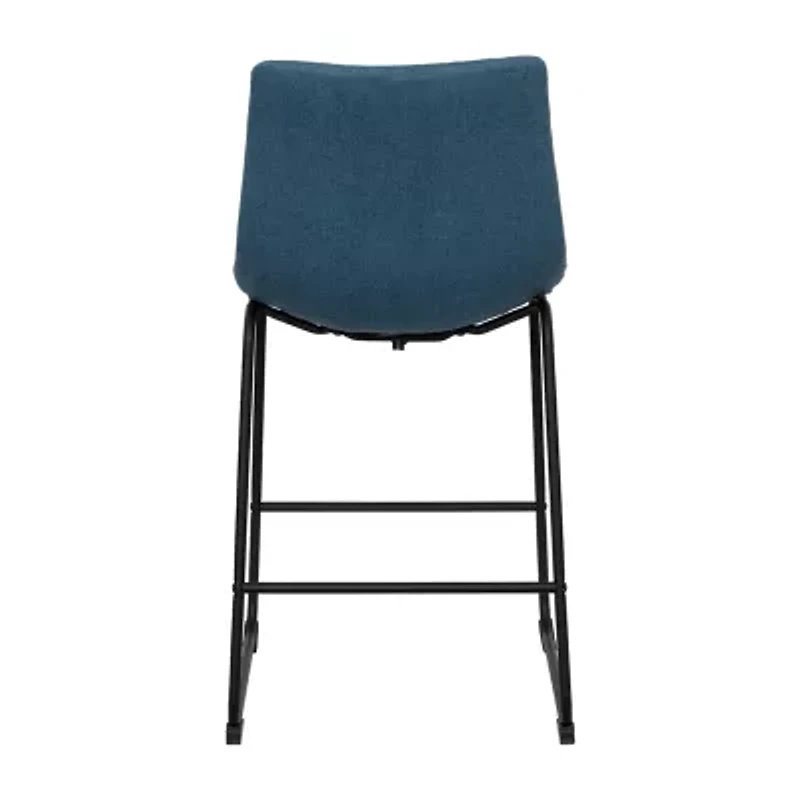 Corliving Asahi 2-pc. Counter Height Upholstered Bar Stool