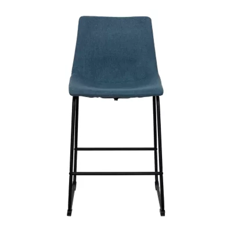 Corliving Asahi 2-pc. Counter Height Upholstered Bar Stool