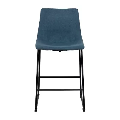 Corliving Asahi 2-pc. Counter Height Upholstered Bar Stool