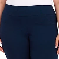 Hearts Of Palm Womens Plus Straight Mid Rise Capri Pant