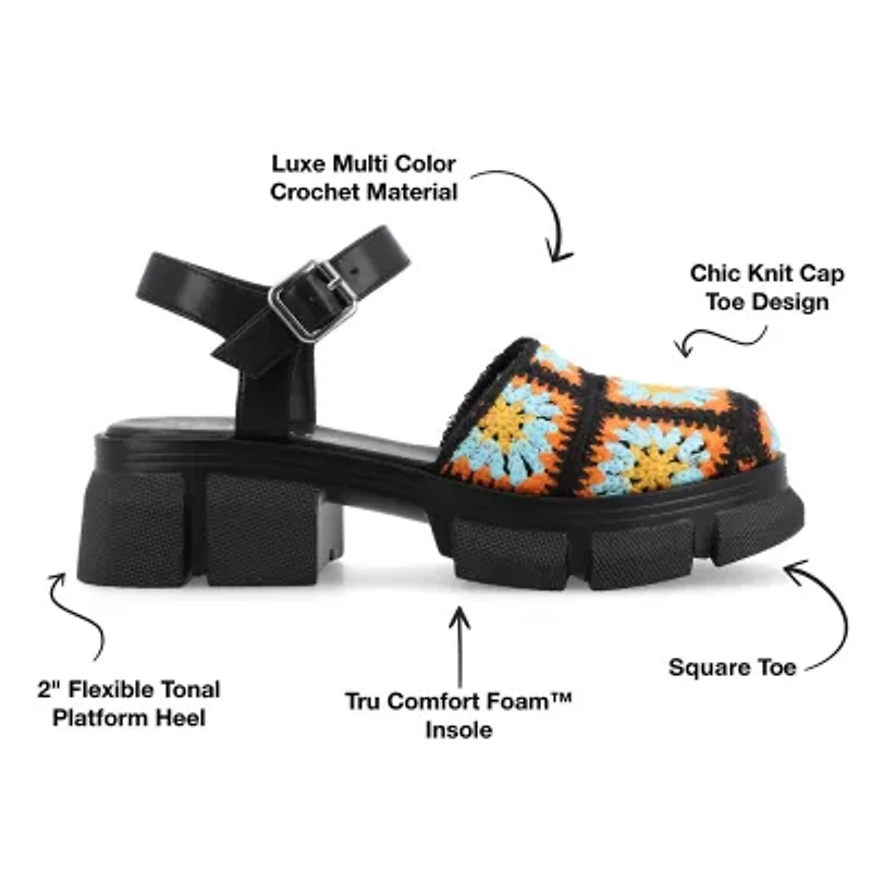 Journee Collection Womens Dorit Heeled Sandals