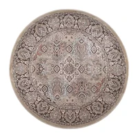 Garda Traditional Oriental Panel Kerman Area Rug