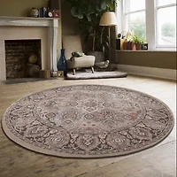 Garda Traditional Oriental Panel Kerman Area Rug