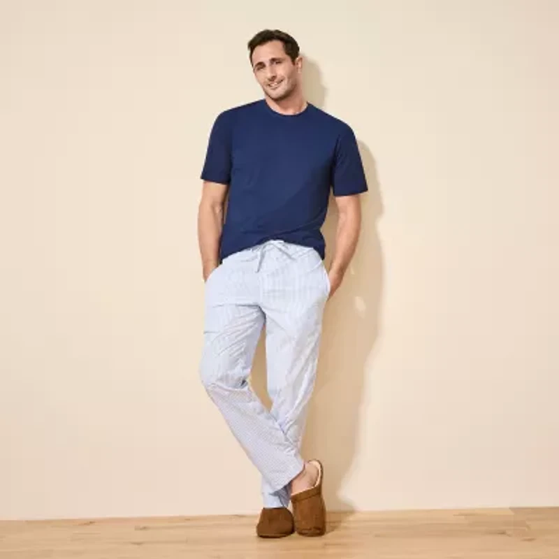 Stafford Super Soft Mens Crew Neck Short Sleeve Pajama Top