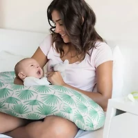 The Peanutshell Boho Botanical Nursing Pillow