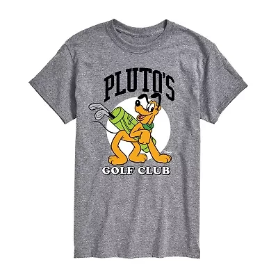 Mens Short Sleeve Pluto Graphic T-Shirt