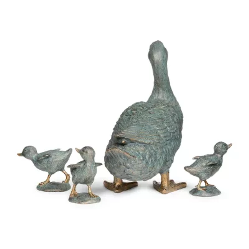 Roman 11in Duck Statue 4-pc.