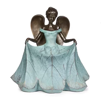 Roman 13.25in Angel Bird Bath