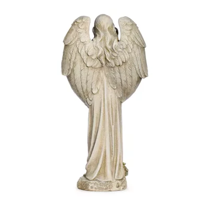 Roman 20in Angel With Birds Statue