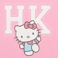 Side Cinch Little & Big Kid Girls Crew Neck Short Sleeve Regular Fit Hello Kitty Graphic T-Shirt