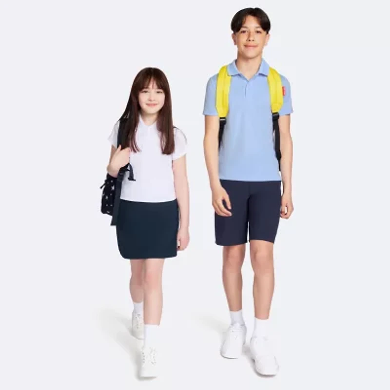 IZOD Little & Big Boys Short Sleeve Wrinkle Resistant Moisture Wicking Polo Shirt