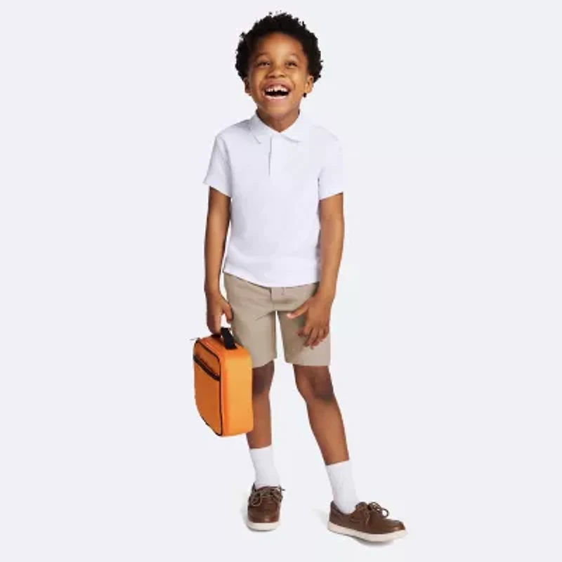 IZOD Little & Big Boys Short Sleeve Wrinkle Resistant Moisture Wicking Polo Shirt