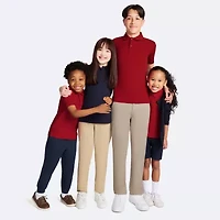 IZOD Little & Big Kid Girls Round Neck Long Sleeve Button Cardigan