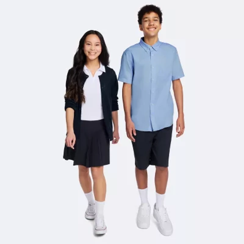 IZOD Mens Short Sleeve Button-Down Shirt