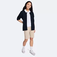 IZOD Juniors Womens Short Sleeve Polo Shirt