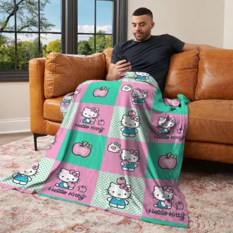 Northwest Hello Kitty Apple Boxes 50x70 Hello Kitty Lightweight Throw