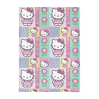 Northwest Hello Kitty Spring Patchwork 50x70 Hello Kitty Lightweight Throw