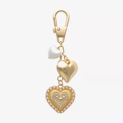 Bijoux Bar Gold Tone Heart Bag Charm