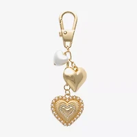 Bijoux Bar Gold Tone Heart Bag Charm