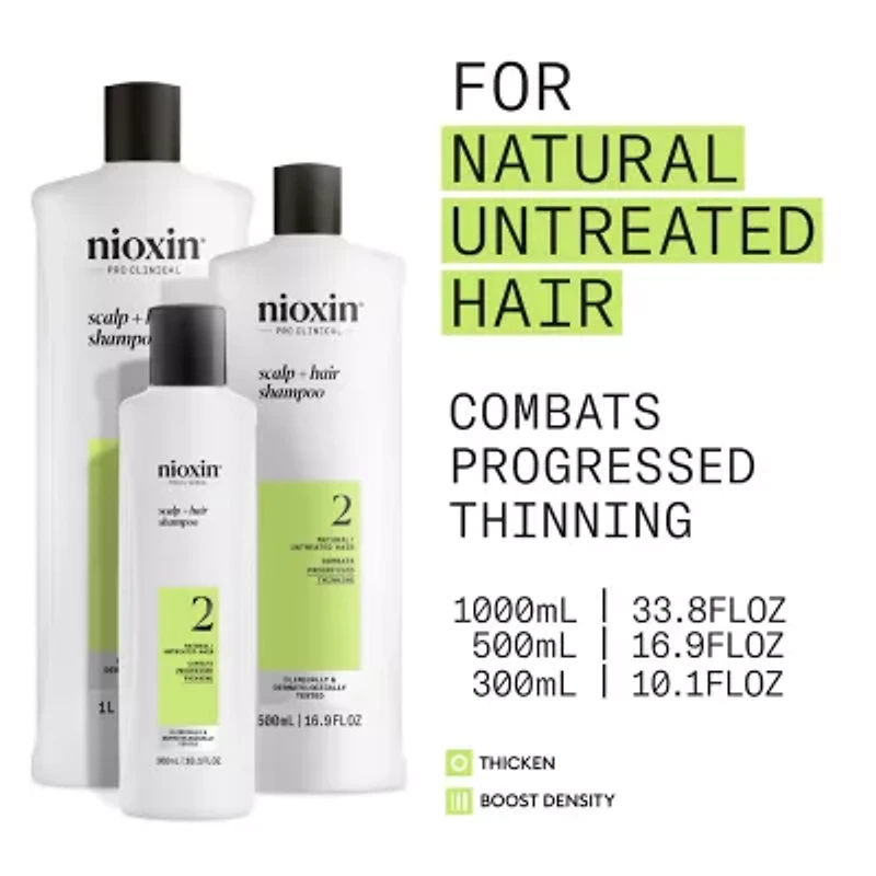 Nioxin System 2 Scalp + Hair Shampoo 33.8 oz.