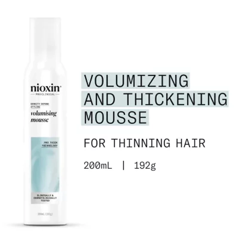 Nioxin Density Defend Styling Volumizing + Thickening Hair Mousse 6.7 oz.
