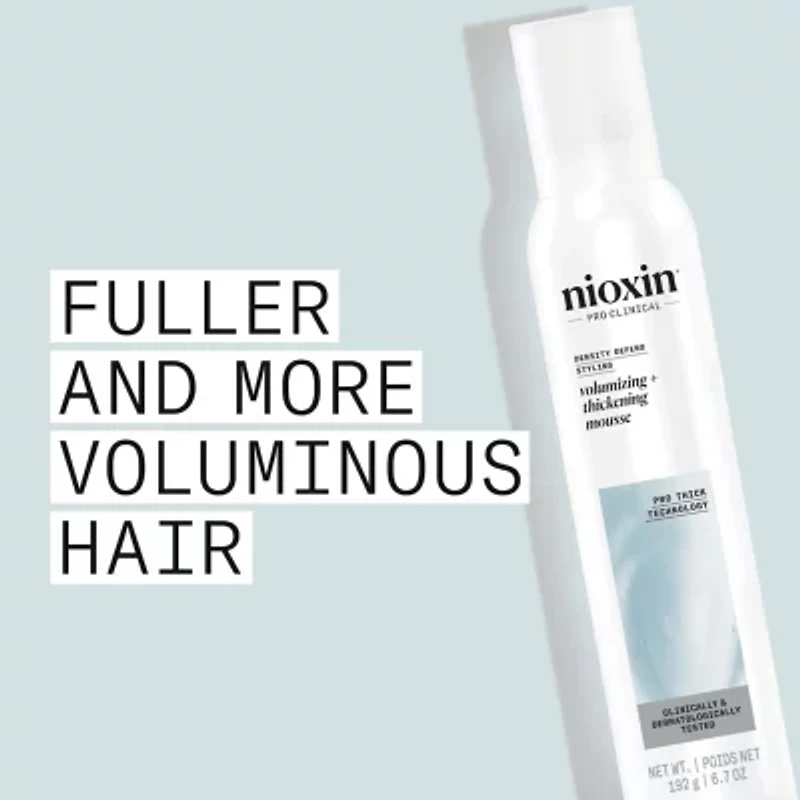 Nioxin Density Defend Styling Volumizing + Thickening Hair Mousse 6.7 oz.