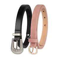 JS Jessica Simpson 75 2 Pack Womens Belt