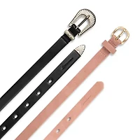 JS Jessica Simpson 75 2 Pack Womens Belt