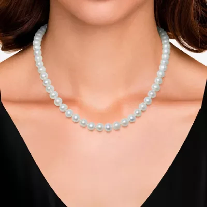 Sofia Womens White Strand Necklace