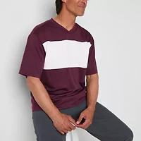 Xersion Mesh Mens V Neck Short Sleeve Quick Dry Active T-Shirt