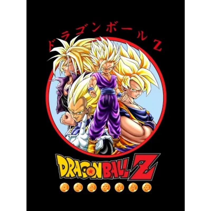 Novelty Mens Crew Neck Short Sleeve Relaxed Fit Dragon Ball Z Graphic T-Shirt