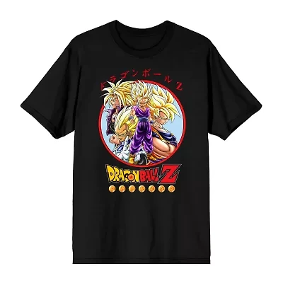 Novelty Mens Crew Neck Short Sleeve Relaxed Fit Anime Dragon Ball Z Graphic T-Shirt