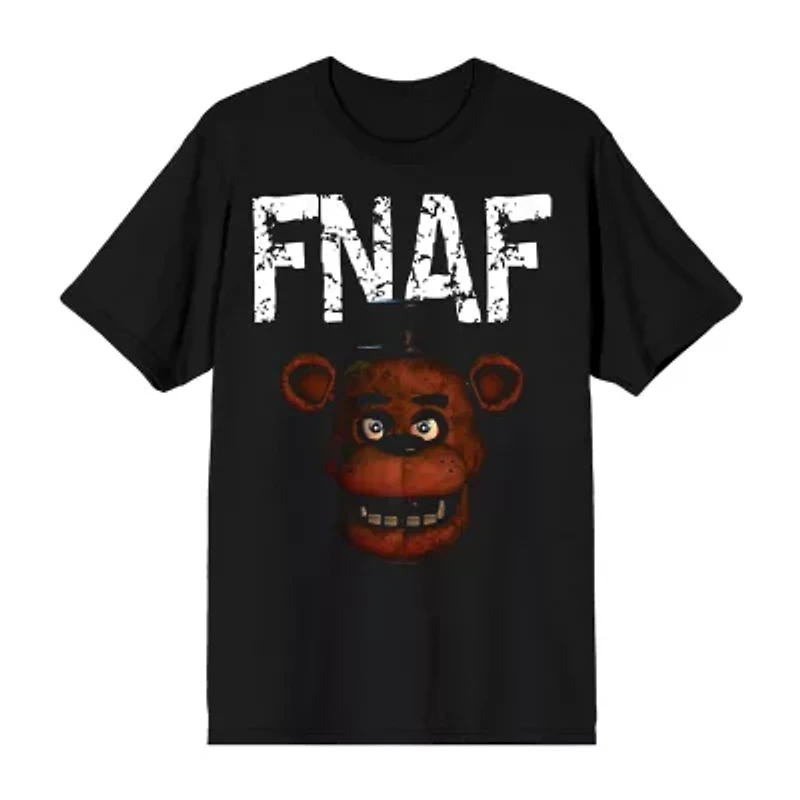 Novelty Mens Crew Neck Short Sleeve Relaxed Fit Freddy Graphic T-Shirt