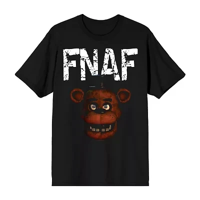 Novelty Mens Crew Neck Short Sleeve Relaxed Fit Freddy Graphic T-Shirt