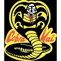 Novelty Mens Crew Neck Short Sleeve Relaxed Fit Cobra Kai Graphic T-Shirt