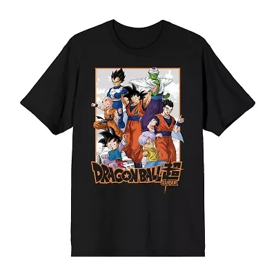 Novelty Mens Crew Neck Short Sleeve Relaxed Fit Dragon Ball Z Graphic T-Shirt
