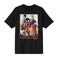 Novelty Mens Crew Neck Short Sleeve Relaxed Fit Dragon Ball Z Graphic T-Shirt