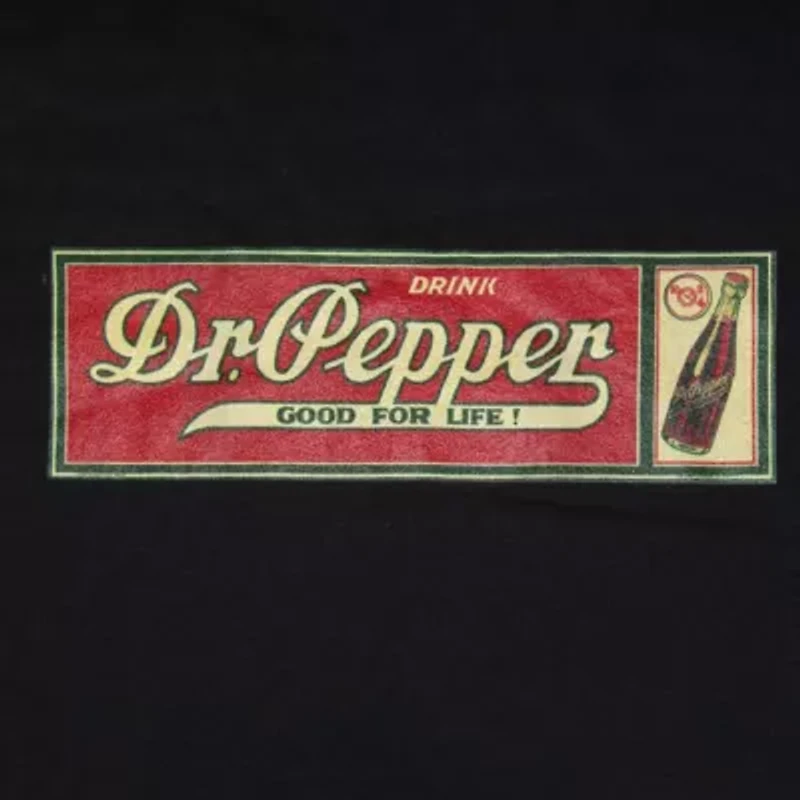 Novelty Dr. Pepper Mens Crew Neck Short Sleeve Relaxed Fit Graphic T-Shirt