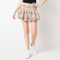 Arizona Womens Juniors Low Rise Midi Pleated Skirt