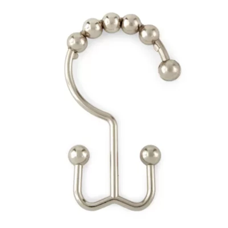 Maytex Mills Double Ball Glilde Shower Curtain Hooks