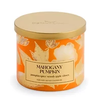 Distant Lands Mahogany Pumpkin 3-Wick Scented Jar Candle