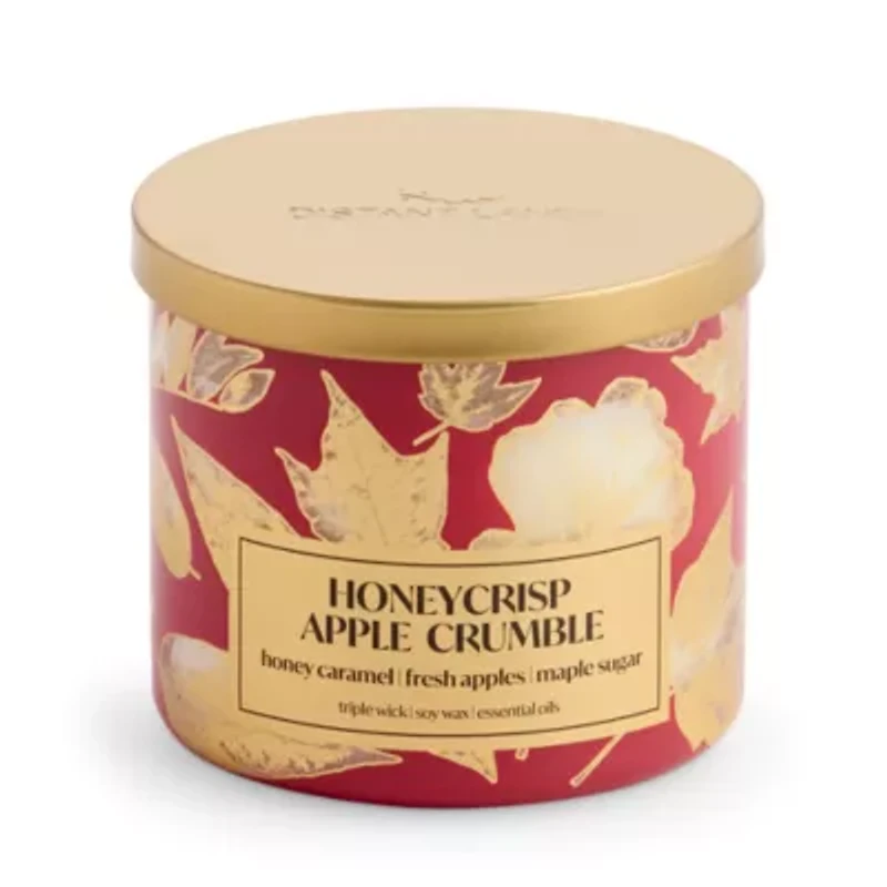Distant Lands Honeycrisp Apple Crumble 3-Wick Scented Jar Candle