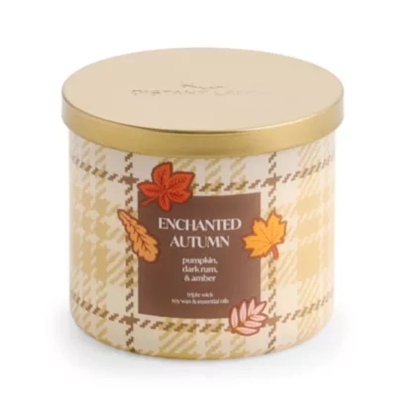 Distant Lands Enchanted Autumn 3-Wick Scented Jar Candle