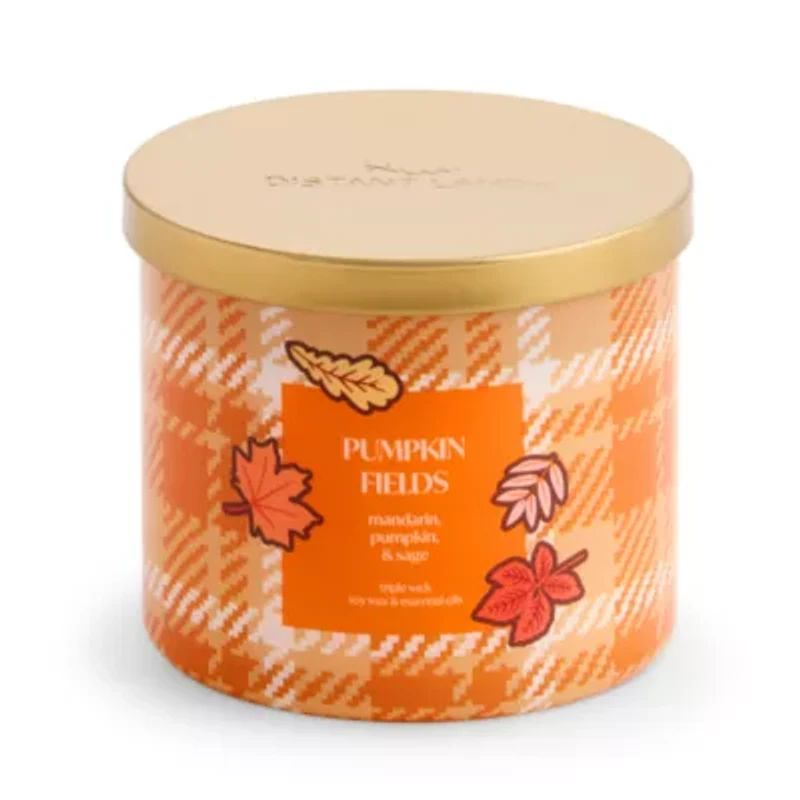 Distant Lands Pumpkin Fields 3-Wick Scented Jar Candle