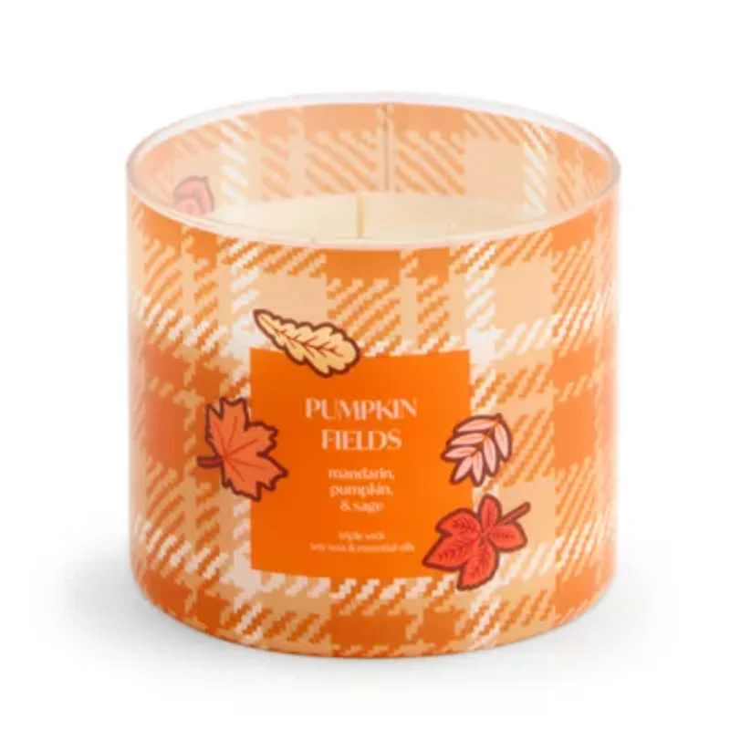 Distant Lands Pumpkin Fields 3-Wick Scented Jar Candle