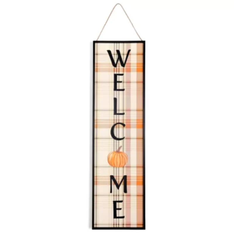 Linden Street Welcome Thanksgiving Porch Sign