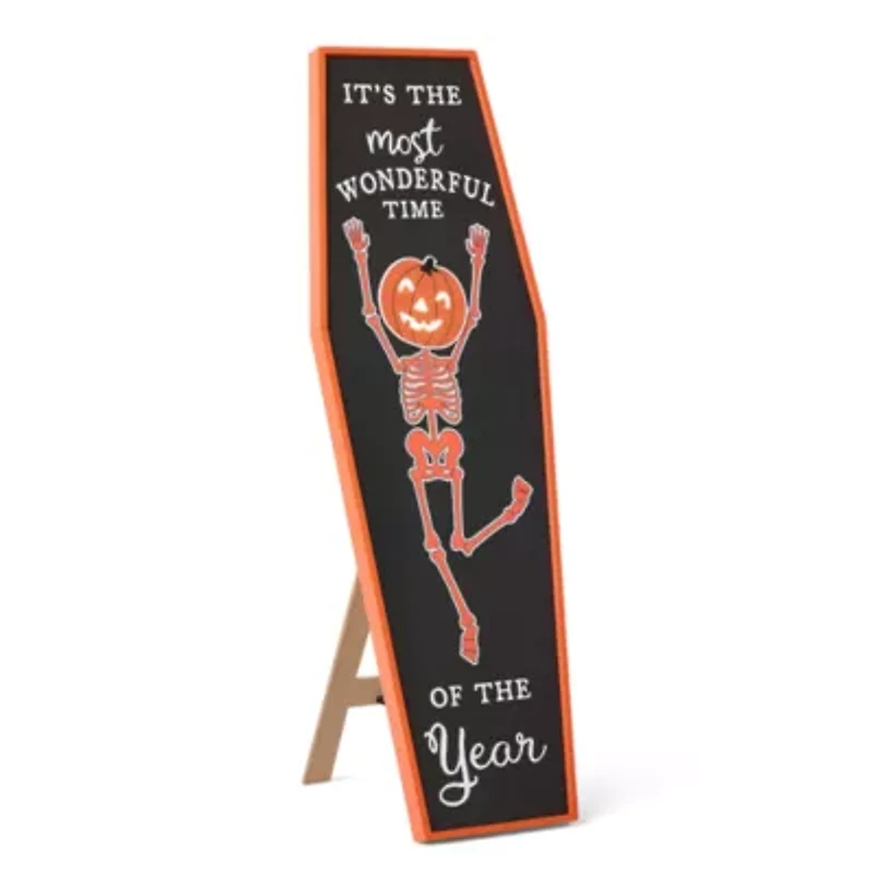 Layerings Coffin Halloween Porch Sign