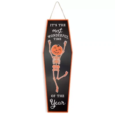 Layerings Coffin Halloween Porch Sign