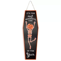 Layerings Coffin Halloween Porch Sign